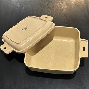 Vintage Littonware cookware 1.5 Quart Square Casserole Dish with lid 39272 39271